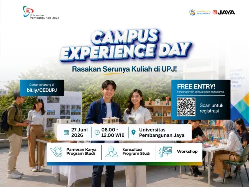 Campus Experience Day UPJ Bintaro 2026 Hadirkan Pameran Karya hingga Workshop 
untuk Calon Mahasiswa