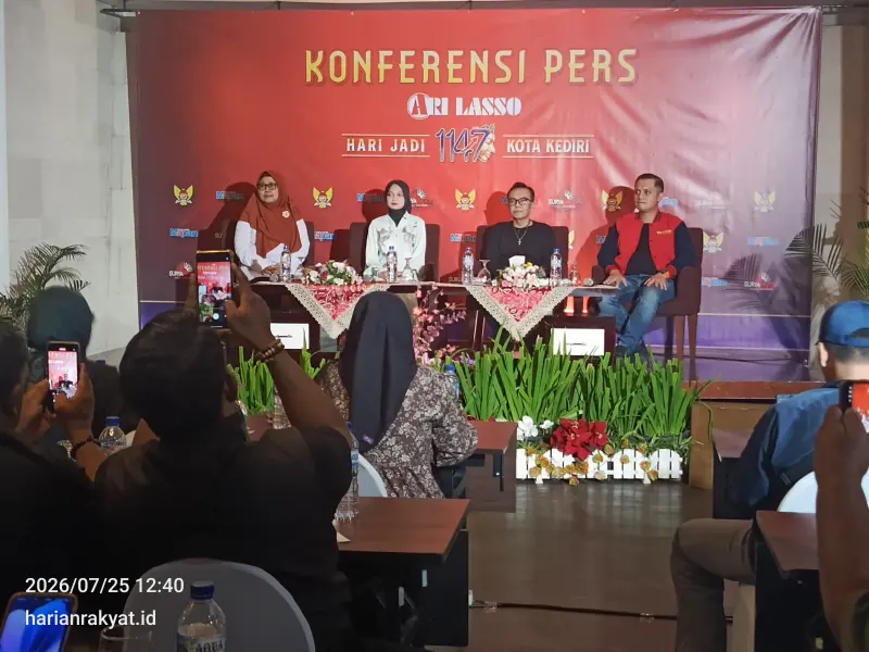Malam ini Ari Lasso Guncang Malam Puncak Hari Jadi ke-1.147 Kota Kediri, Bawakan 15 Lagu di GOR Joyoboyo