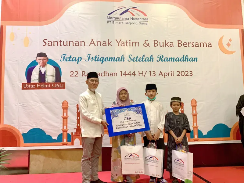 Pengelola Jalan Tol PT BSD Santuni Ratusan Yatim Melalui Program CSR