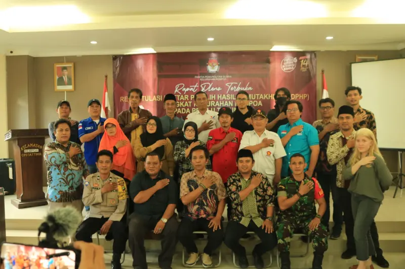 PPS Rempoa Gelar Rapat Pleno Terbuka Pemilih Hasil Pemutakhiran, 20 Ribu Lebih Pemilih Tersebar di 72 TPS