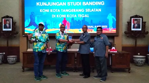 KONI Tangsel Studi Banding ke Kota Tegal dan Cirebon