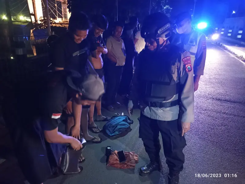 Polsek Mojoroto Patroli Antisipasi Kejahatan Jalanan