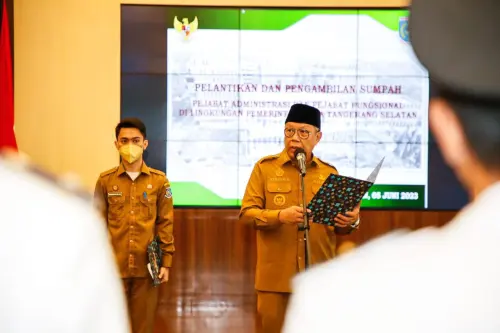 Wali Kota Benyamin Lantik Ratusan Pejabat Administrasi & Fungsional