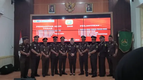 Kejari Kota Kediri Lantik Empat Pejabat&nbsp;