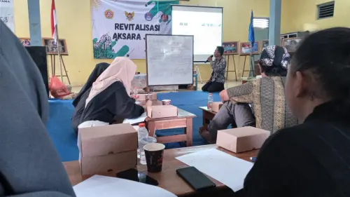 Karang Taruna Mojoroto Kenalkan Budaya Melalui&nbsp; Aksara Jawa