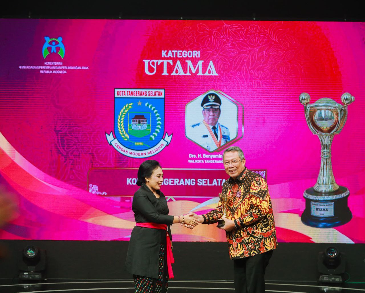 Wujudkan Kesetaraan Gender, Pemkot Tangsel Raih Penghargaan Anugerah Parahita Ekapraya 2023