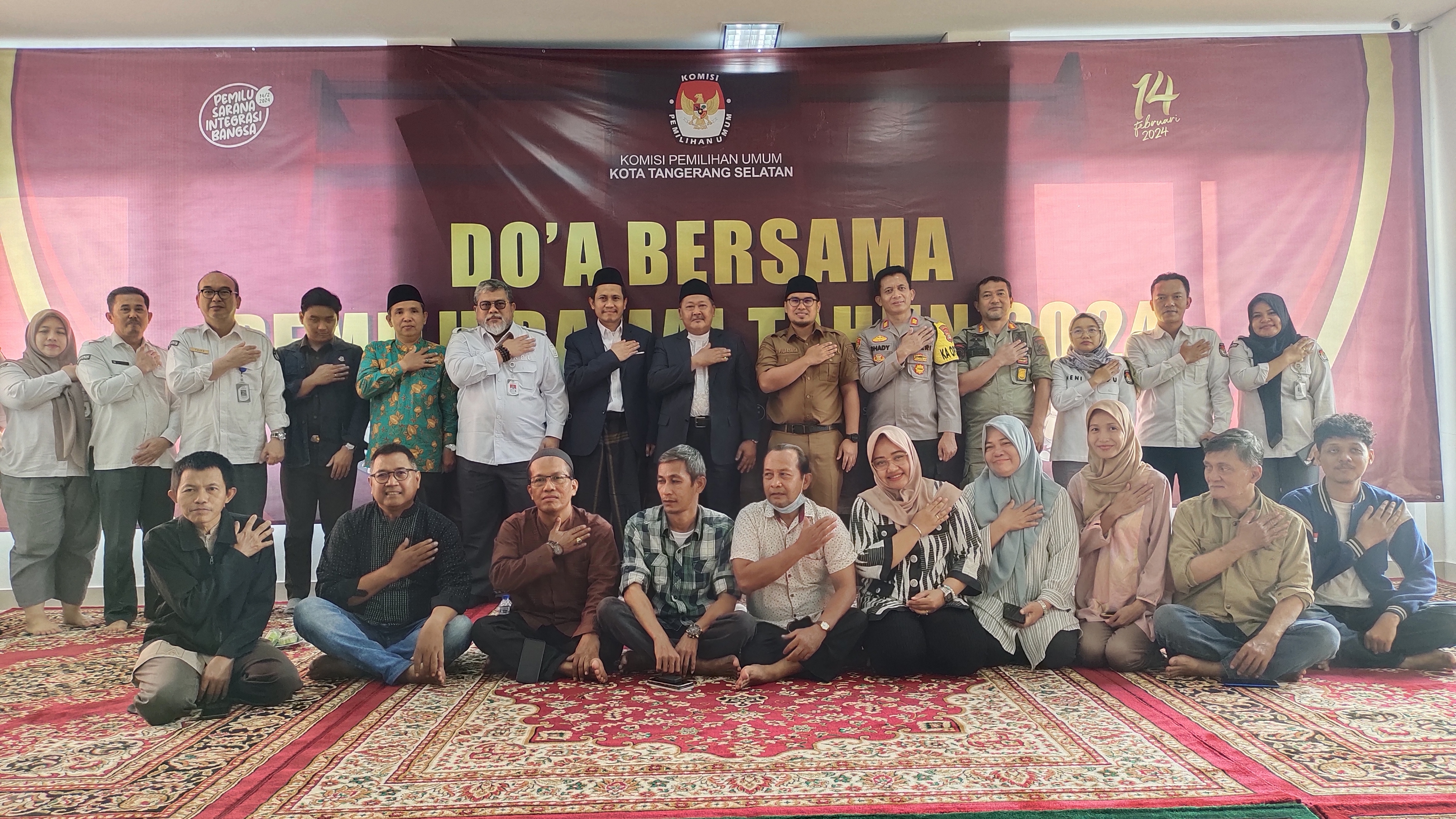 Munajat Pemilu Damai, KPU Tangsel Doa Bersama ParaÂ UlamaÂ 
