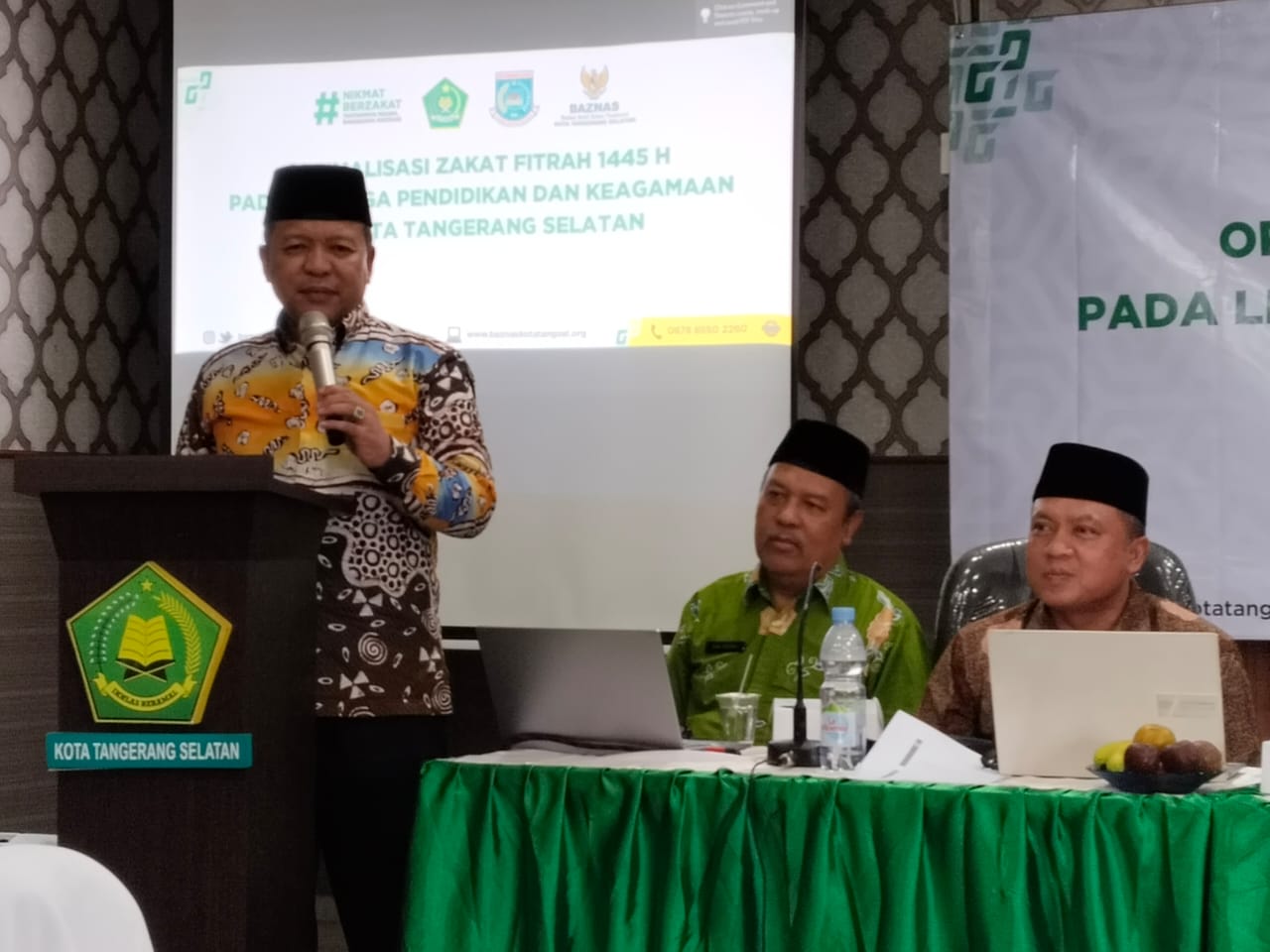 Kepala Kantor Kemenag Tangsel Ajak Bayar Zakat ke Baznas
