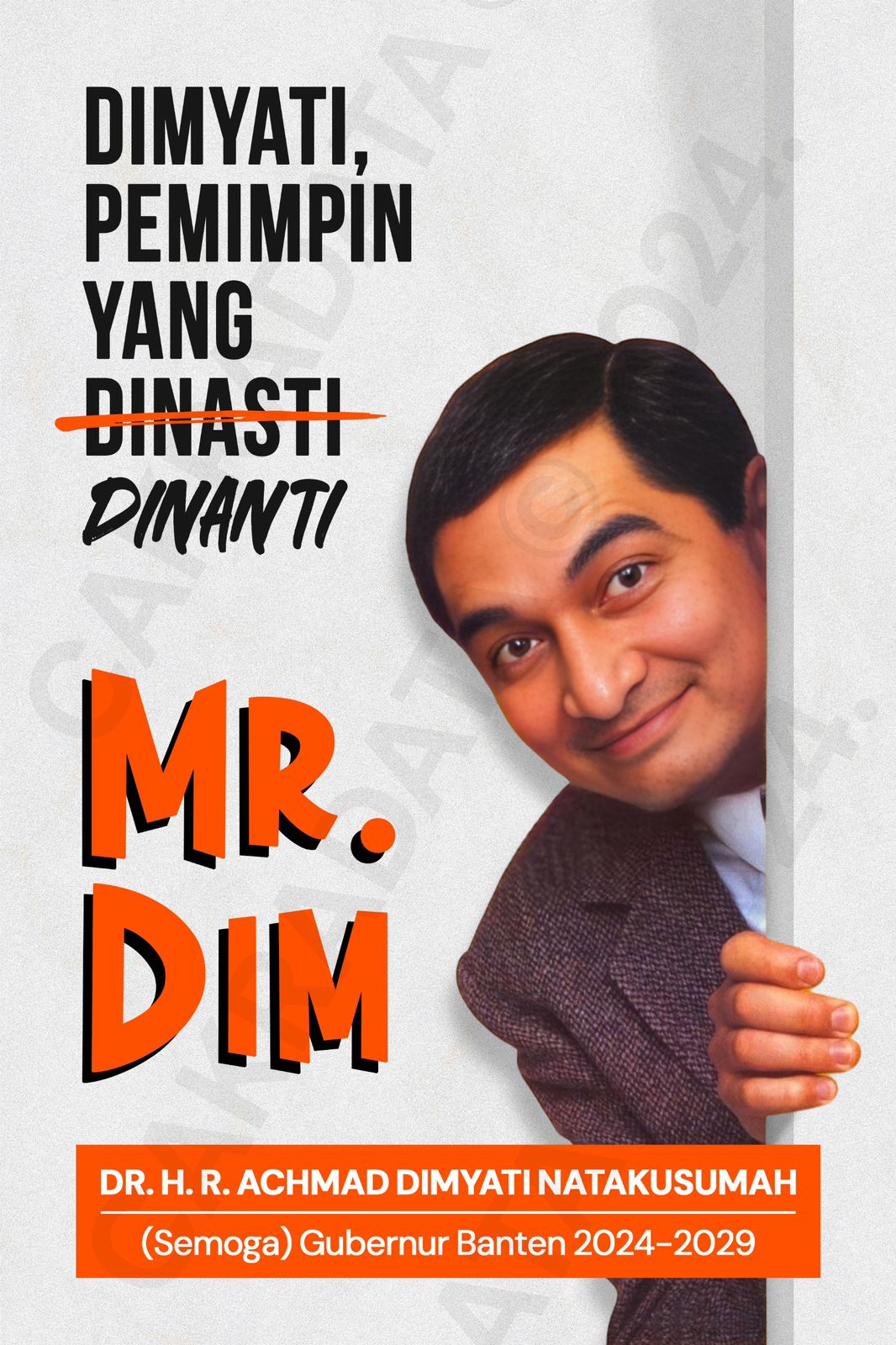 Maju Pilgub Banten, Dimyati Jadikan Dirinya Mr BeanÂ 
