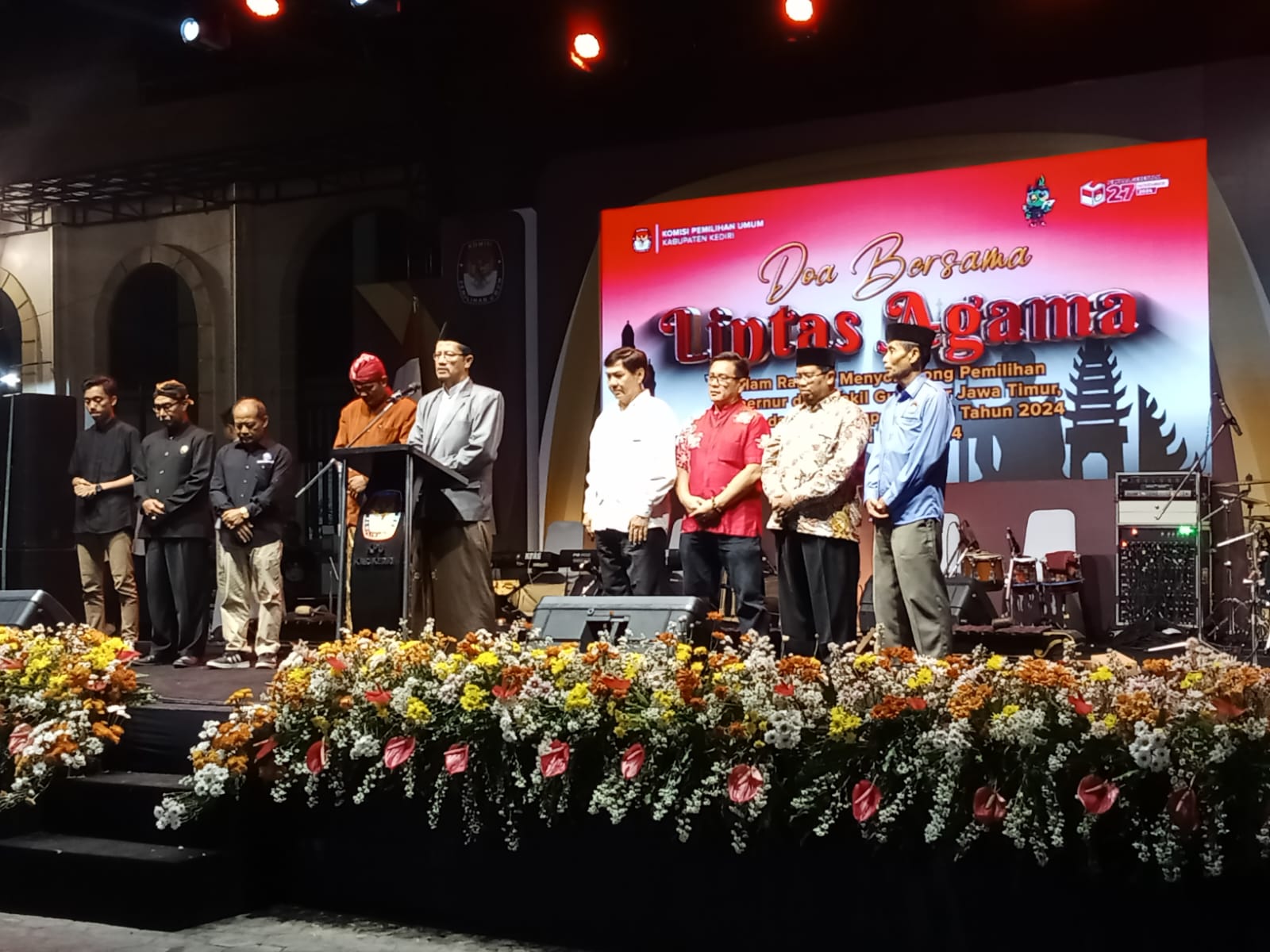Munajat Lintas Agama Kabupaten Kediri Doakan Pilkada Lancar