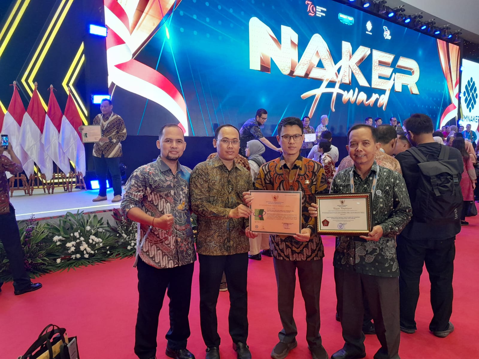 Tahun Kesebelas, PT Indah Kiat Tangerang Terima Penghargaan K3 dari Kementerian Ketenagakerjaan RI