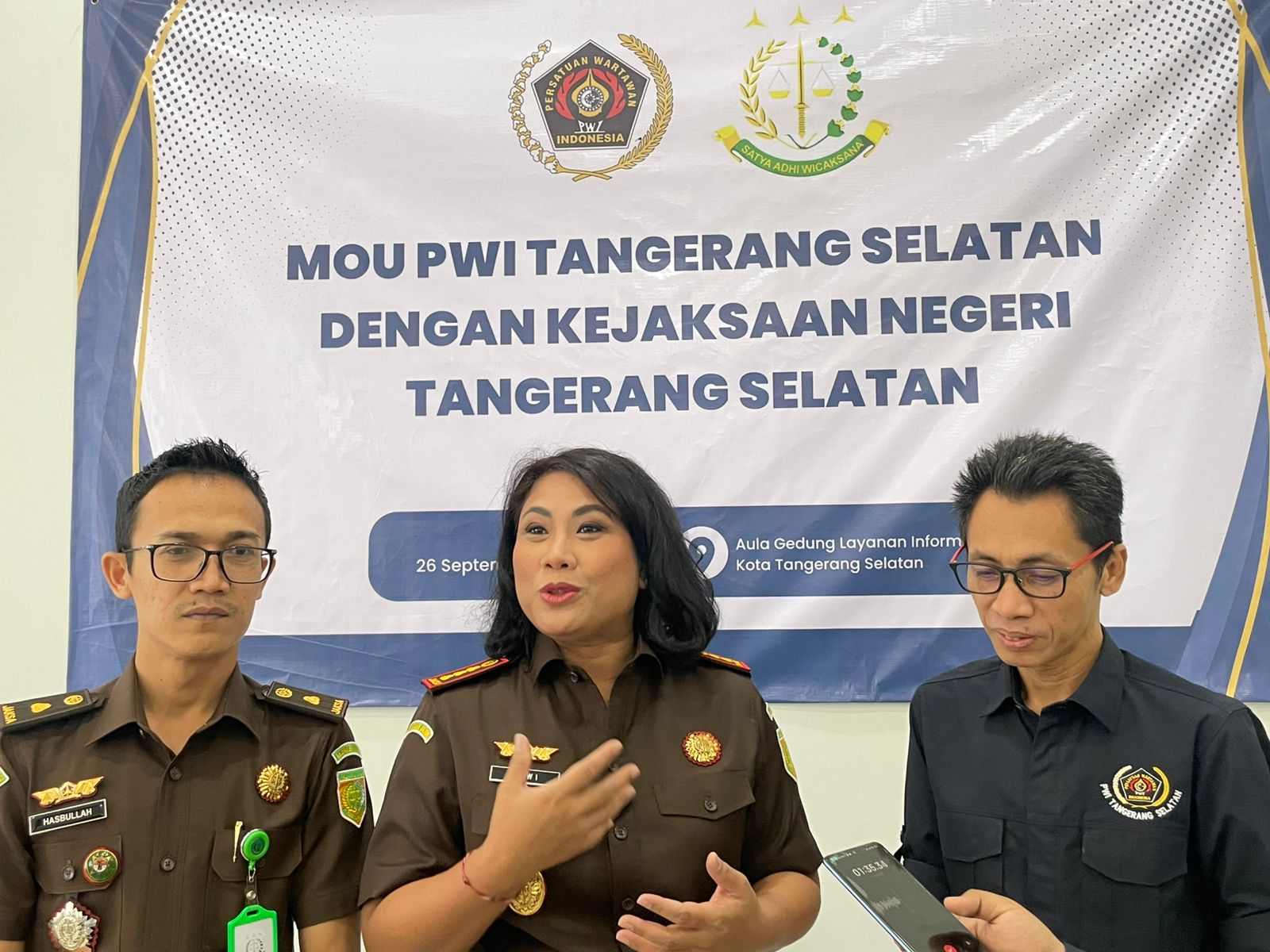 PWI dan Kejari Tangsel Tandatangani MoU, Tingkatkan Kolaborasi Harmonisasi Membangun Tangsel