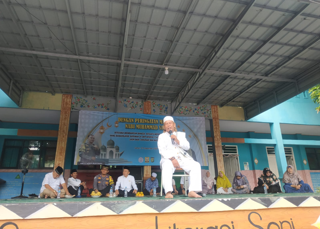 Police Go To School Polsek Pamulang Libatkan Dai Kamtibmas Hadir Di SMPN 17 Tangsel