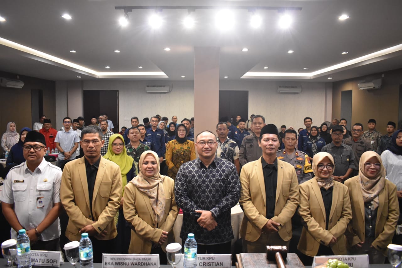 KPU Kota Kediri Rapat Pleno Penetapan Daftar Pemilih Tetap