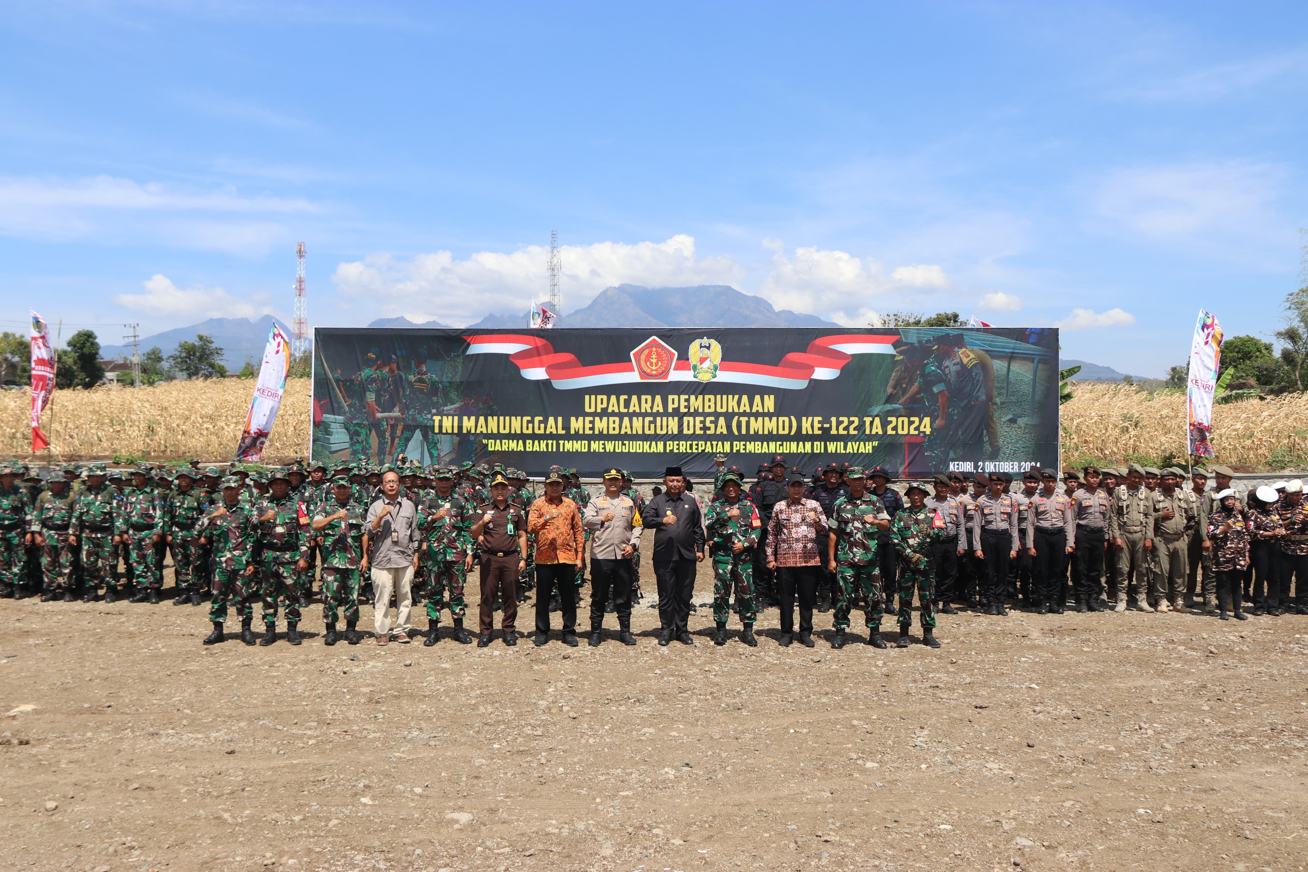 TNI Manunggal Membangun Desa Hadir di Pagung Kabupaten Kediri