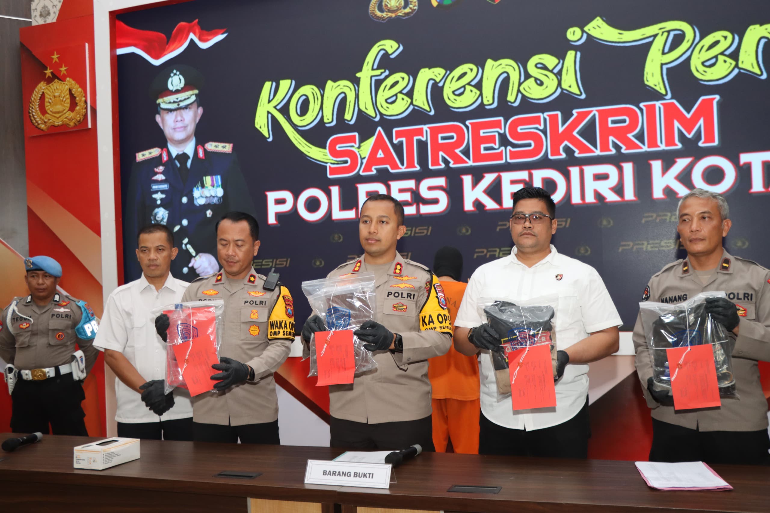 Polres Kediri Kota Ringkus Pelaku Penganiyaan Usai Pesta Miras