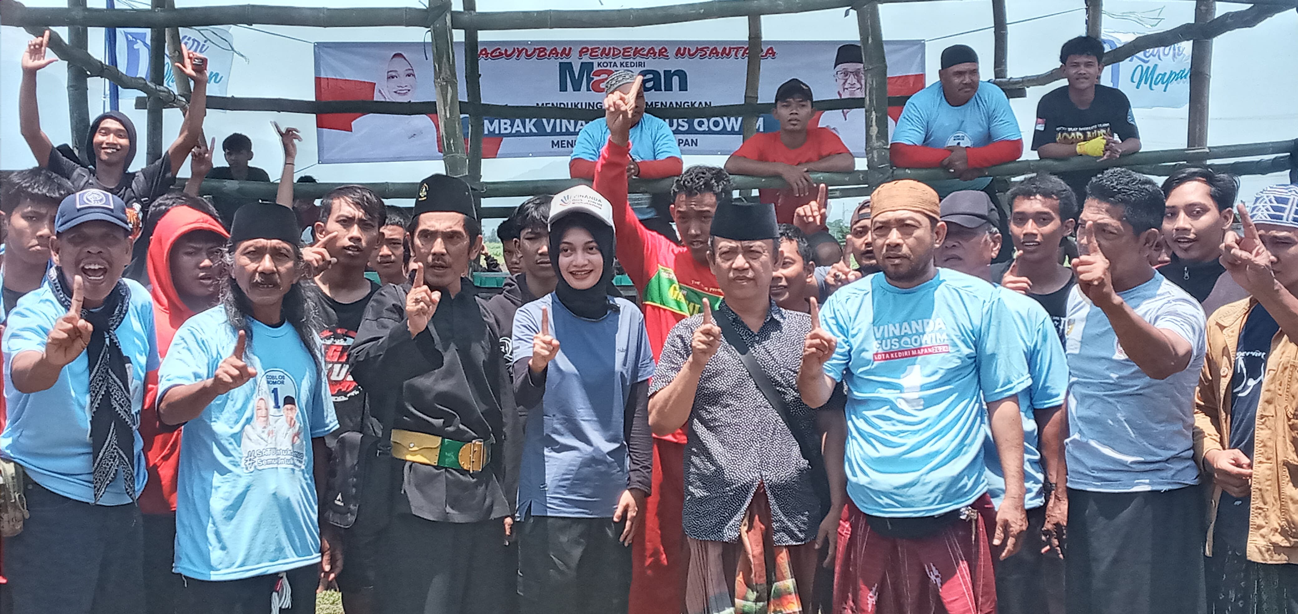 Paguyuban Pendekar  Nusantara Dukung Kemenangan Vinanda - Gus Qowim, Sepakat Pencak Dor Tetap Dilestarikan