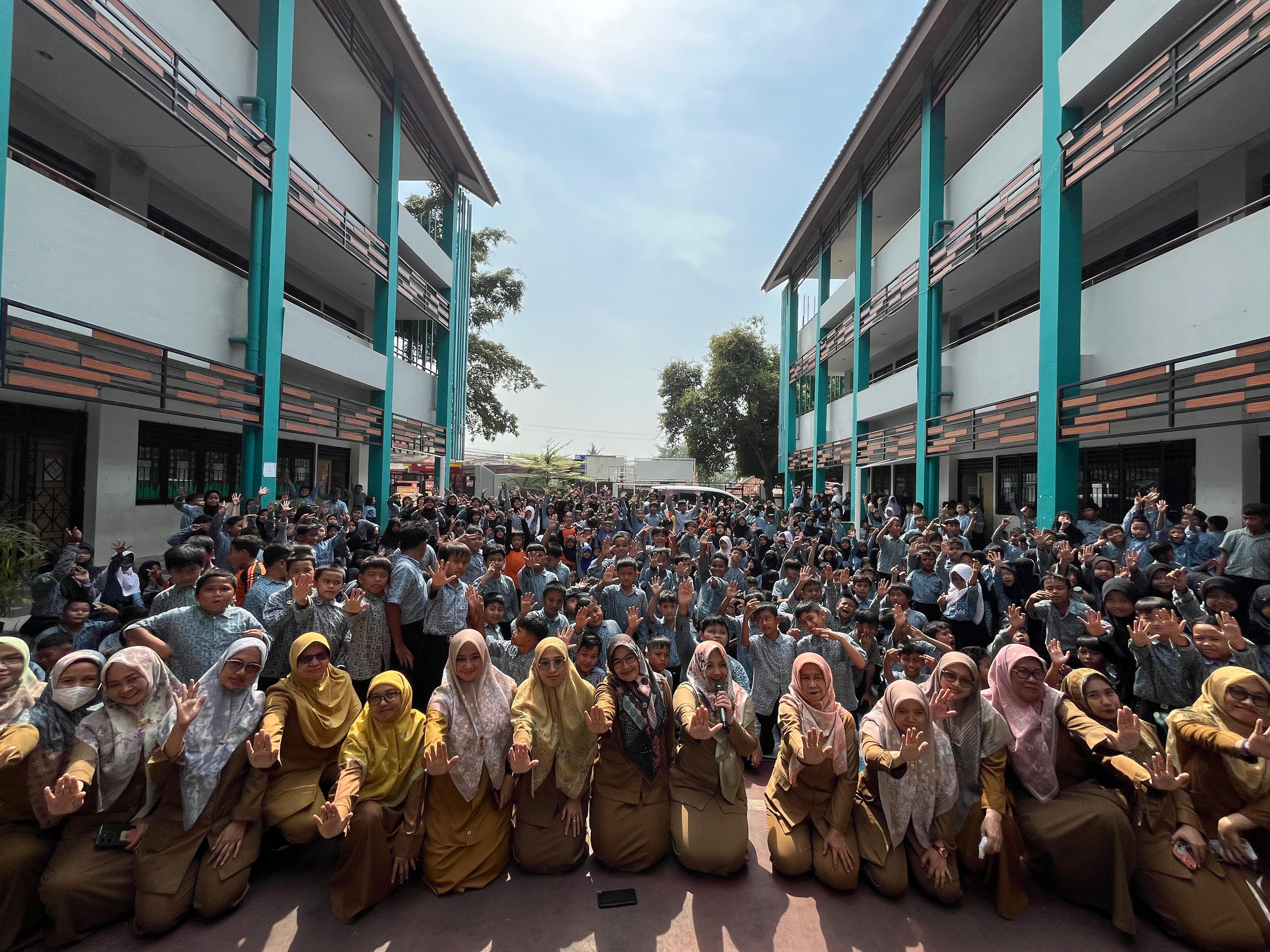 Libatkan Ratusan Siswa SDN Ciater 02, Bidang PPA Bagikan Tips Terhindar dari Kawanan Penculik