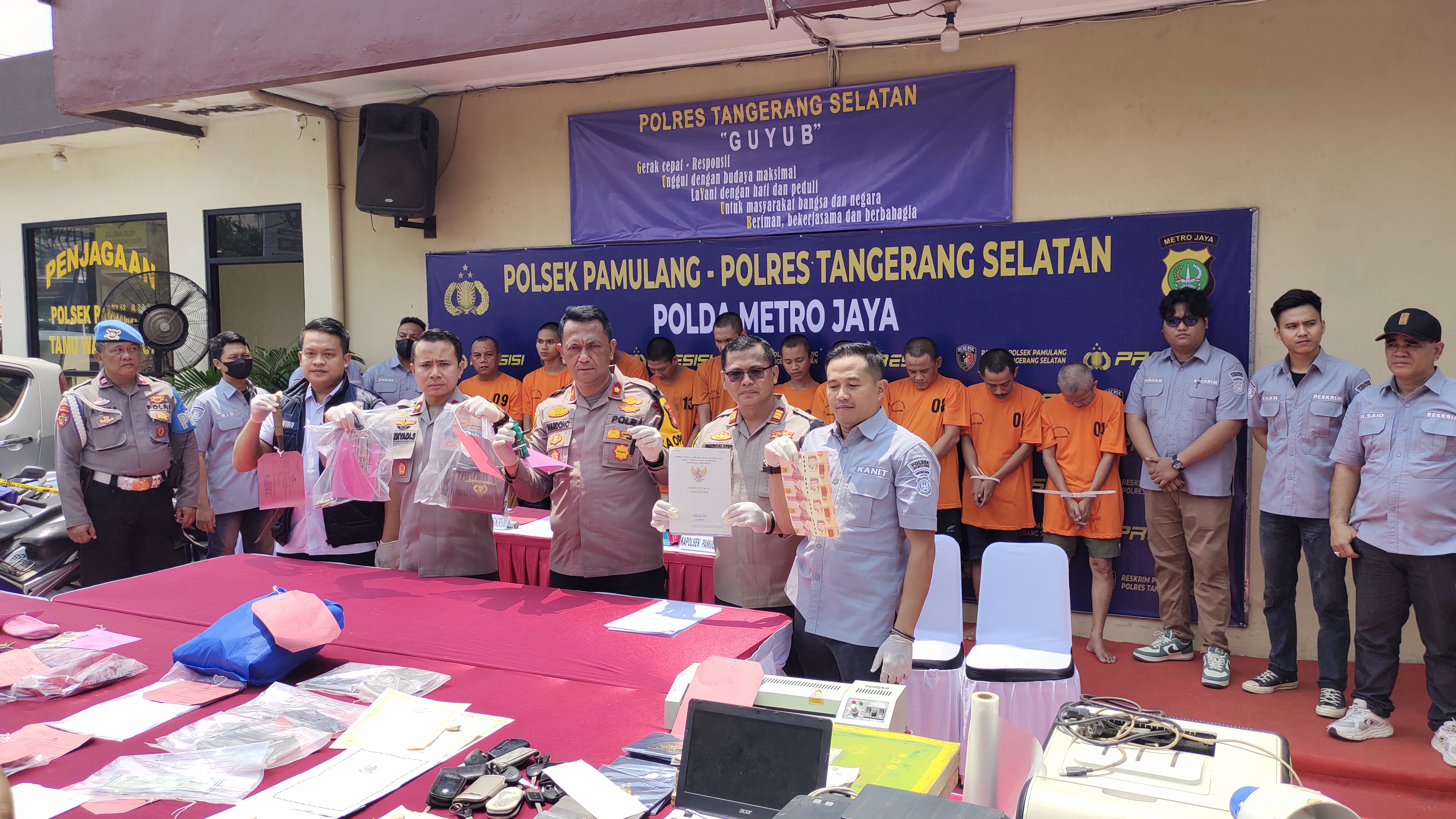 Polsek Pamulang Ungkap 11 Kasus Dalam Waktu Tiga Bulan