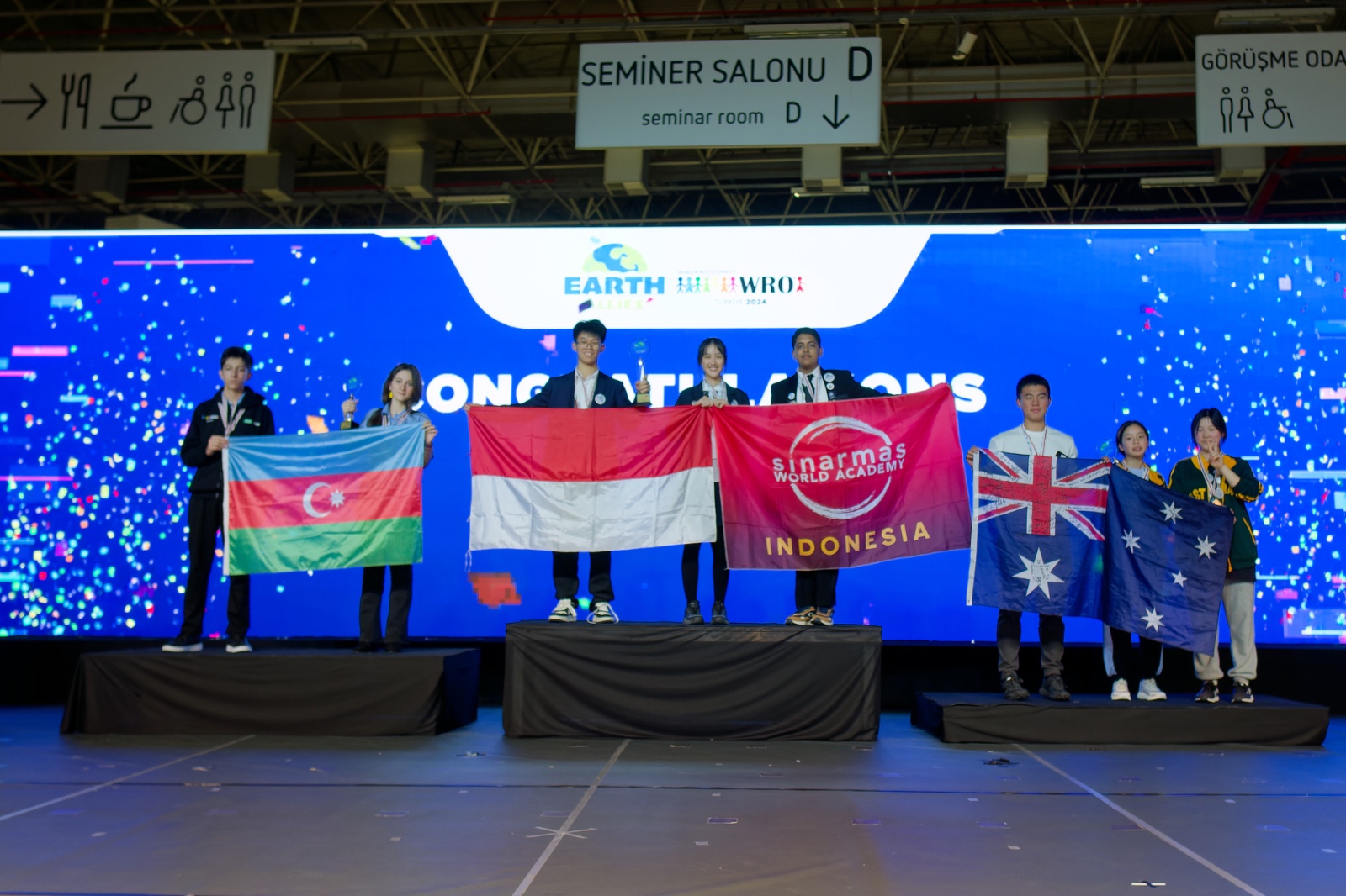 Siswa Sinarmas World Academy Raih Juara 1 Internasional World Robot Olympiad 2024 di Turki