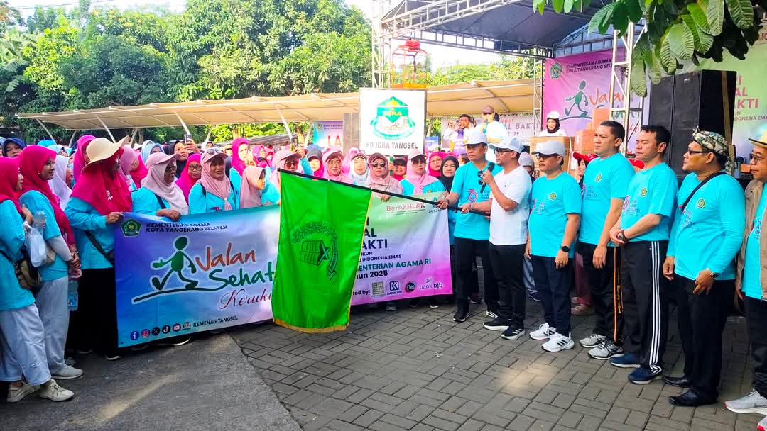 Merajut Kemajemukan Lewat Jalan Sehat Kerukunan Hari Amal Bhakti ke 79 Kemenag Tangsel