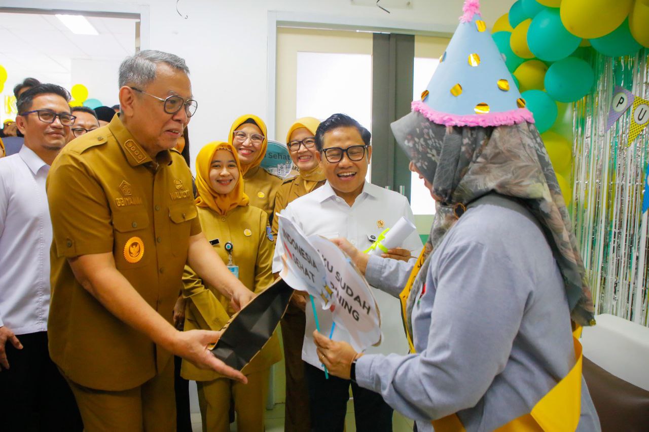 Menko Cak Imin Cek Layanan Kesehatan Gratis di Tangsel, Walkot Benyamin Siap Dukung Program Pusat