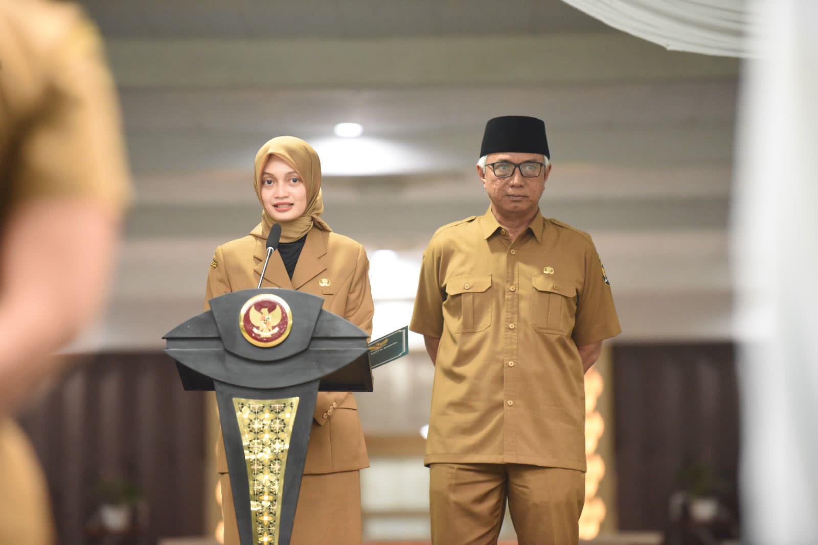 Ini Pesan Mbak Wali Untuk ASN Saat Pimpin Apel Perdana di Balai Kota Kediri