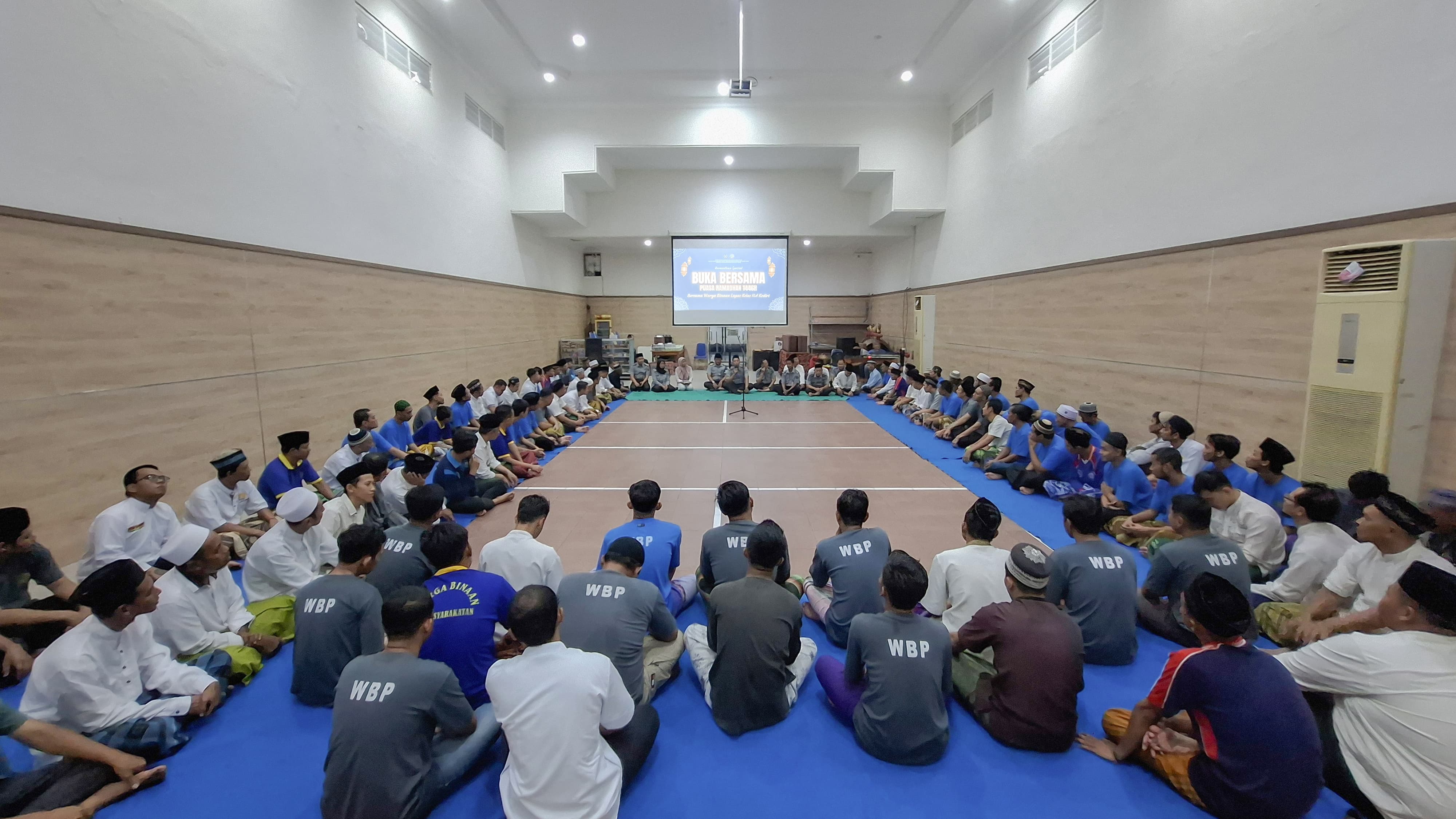 Serunya Warga Binaan Pemasyarakatan Lapas Kelas IIA Kediri Saat Buka Bersama