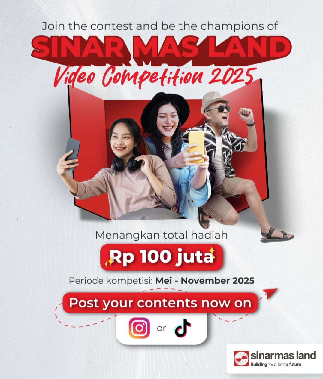 Apresiasi Perkembangan Konten Kreatif, Sinar Mas Land Gelar Video Competition 2025 dengan Total Hadiah Ratusan Juta Rupiah
