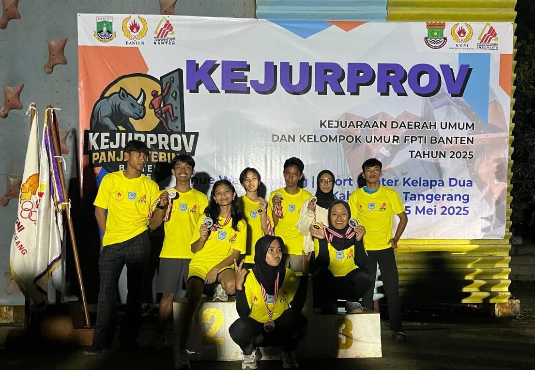 Atlet Panjat Tebing Tangsel Sabet Runner Up pada Kejurprov BantenÂ 