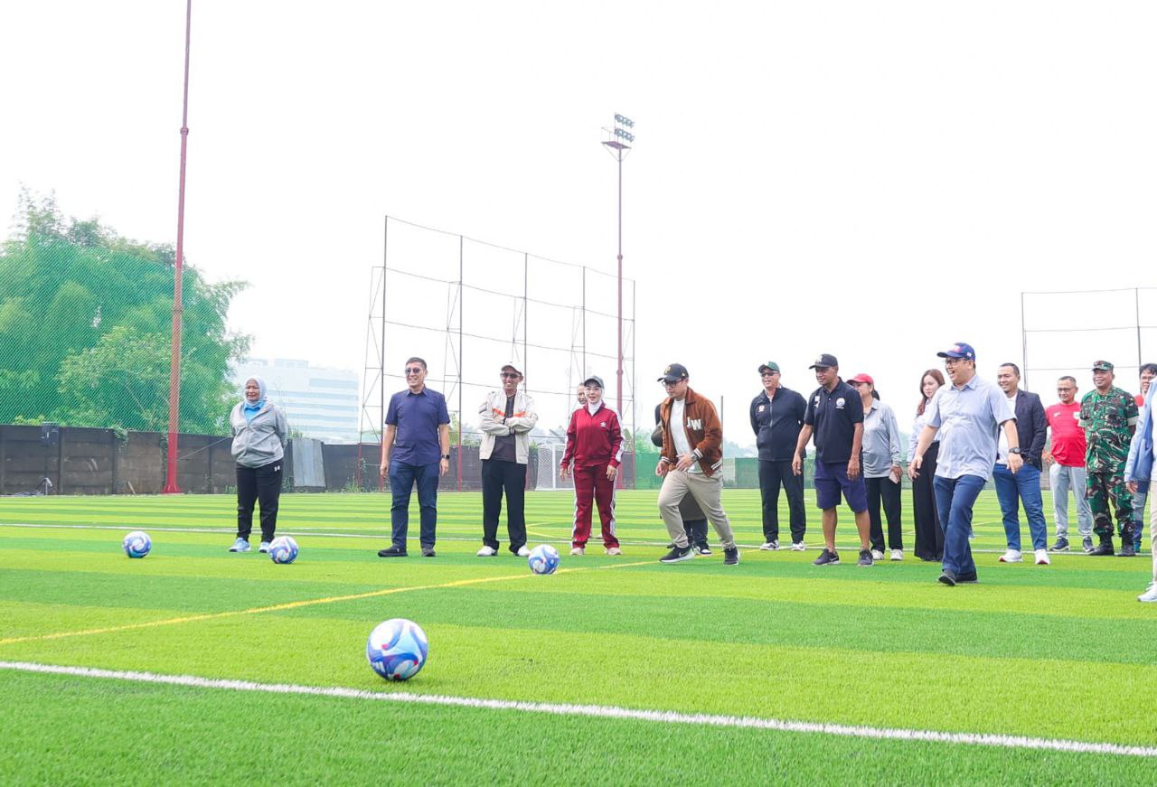 Kick Off Lapangan Berstandar FIFA! Pilar Resmikan RANA Grounds Parigi Soccer Field di Tangsel