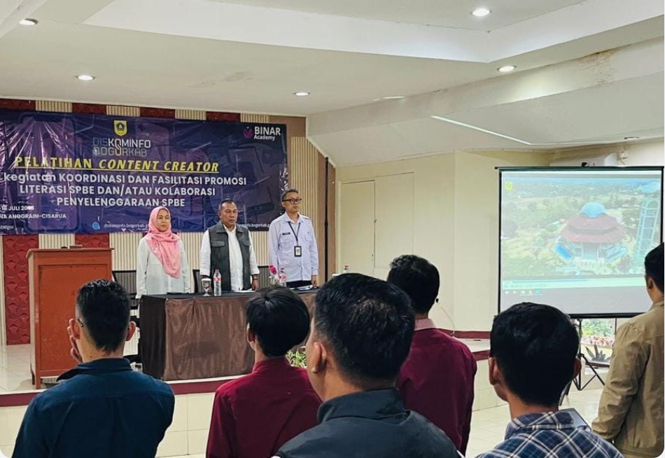 Diskominfo Kabupaten Bogor Latih Pemuda Jadi Konten Kreator Desa