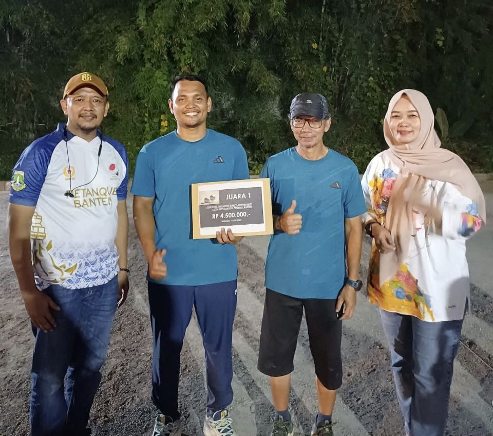 Tangsel Sabet Juara di Double Open Petanque Tournament, Hadiah Rp10 Juta Warnai Anniversary ke-19 Ketua FOPI