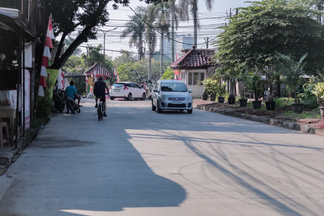 Rampung Diperbaiki, Jalan Magnolia Serpong Utara Lebih Nyaman Dilalui