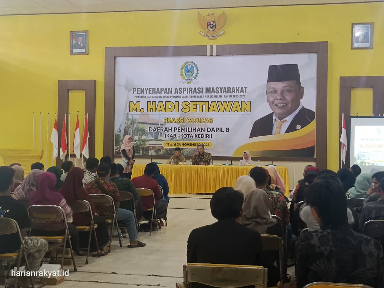 Ketua DPD Golkar Kediri Terima Keluhan Dunia Pendidikan