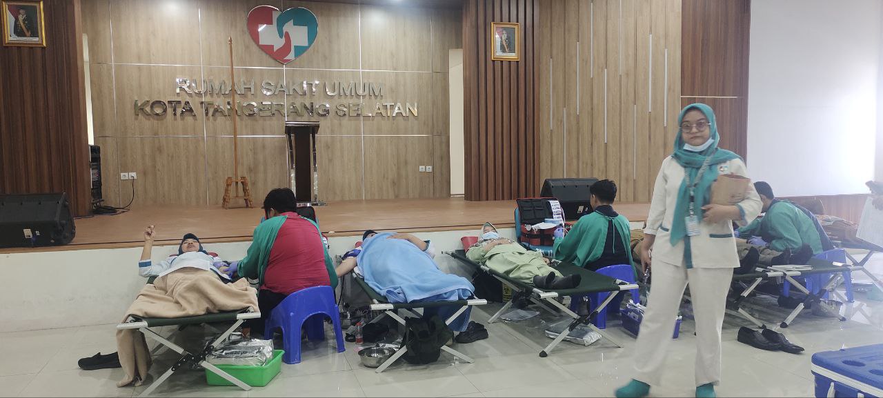 RSU Tangsel Gelar Donor Darah Massal Peringati HKN dan HUT Arsada