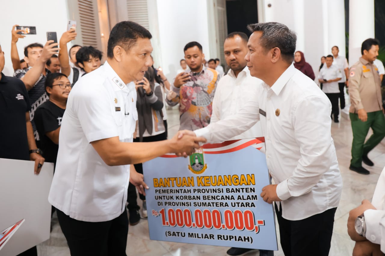 Wujud Solidaritas Kebangsaan, Pemprov Banten Salurkan Bantuan Rp3 Miliar dan Logistik ke Sumbar, Sumut, dan Acehâ€‹