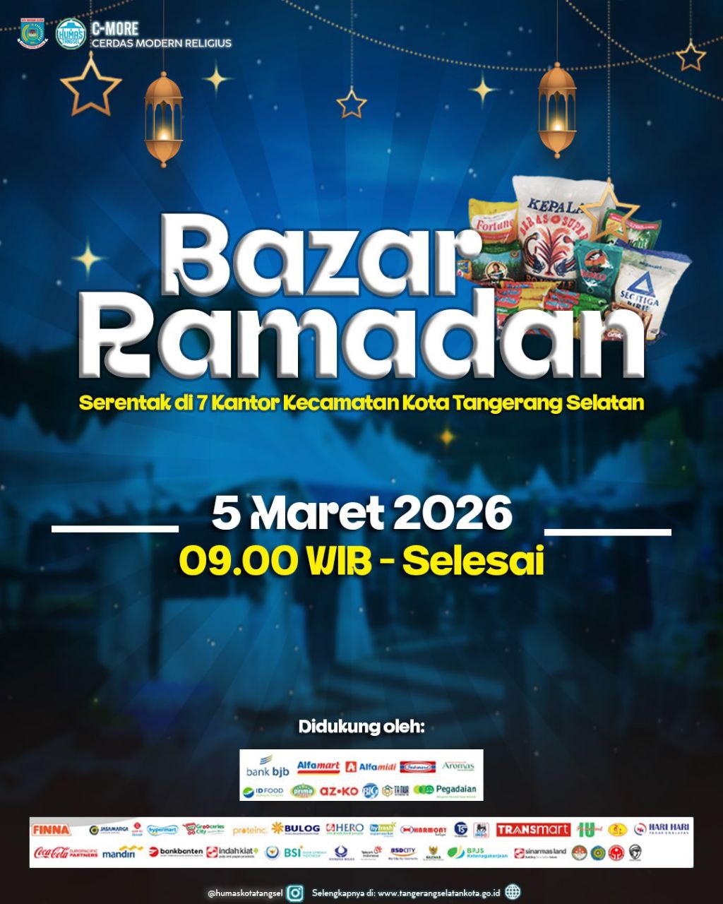 Pemkot Tangsel Adakan Bazar di Tujuh Kecamatan, Sedia Paket Sembako Murah